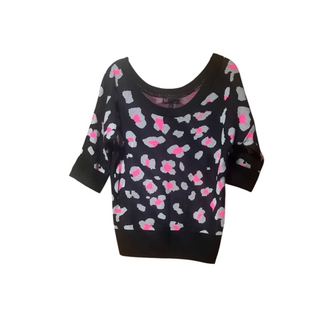 T/O Knit Animal Print Sweater NWT